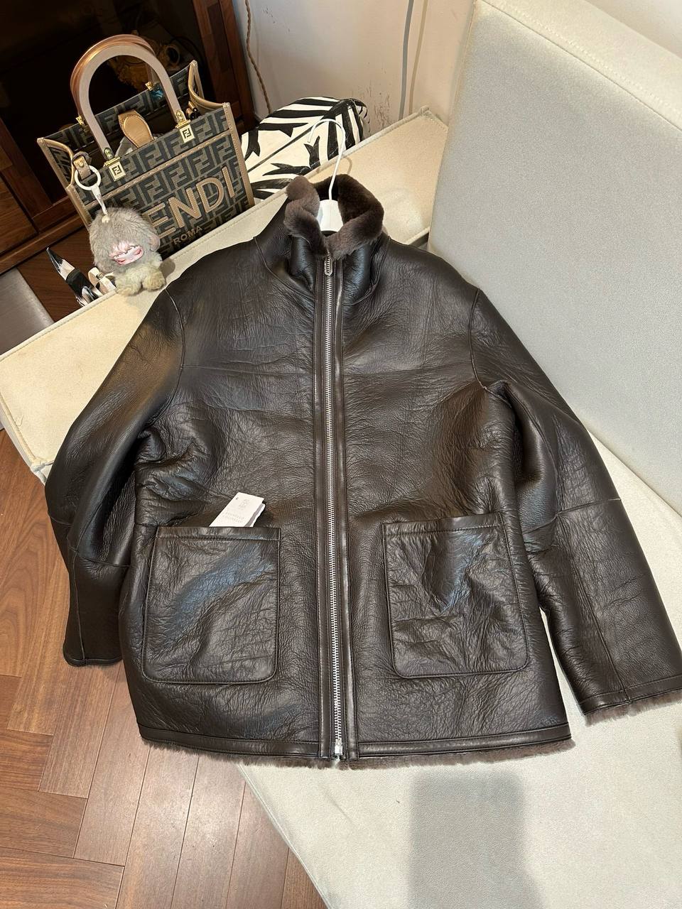 BRUNELLO CUCINELLI Женская дублёнка из овчины 