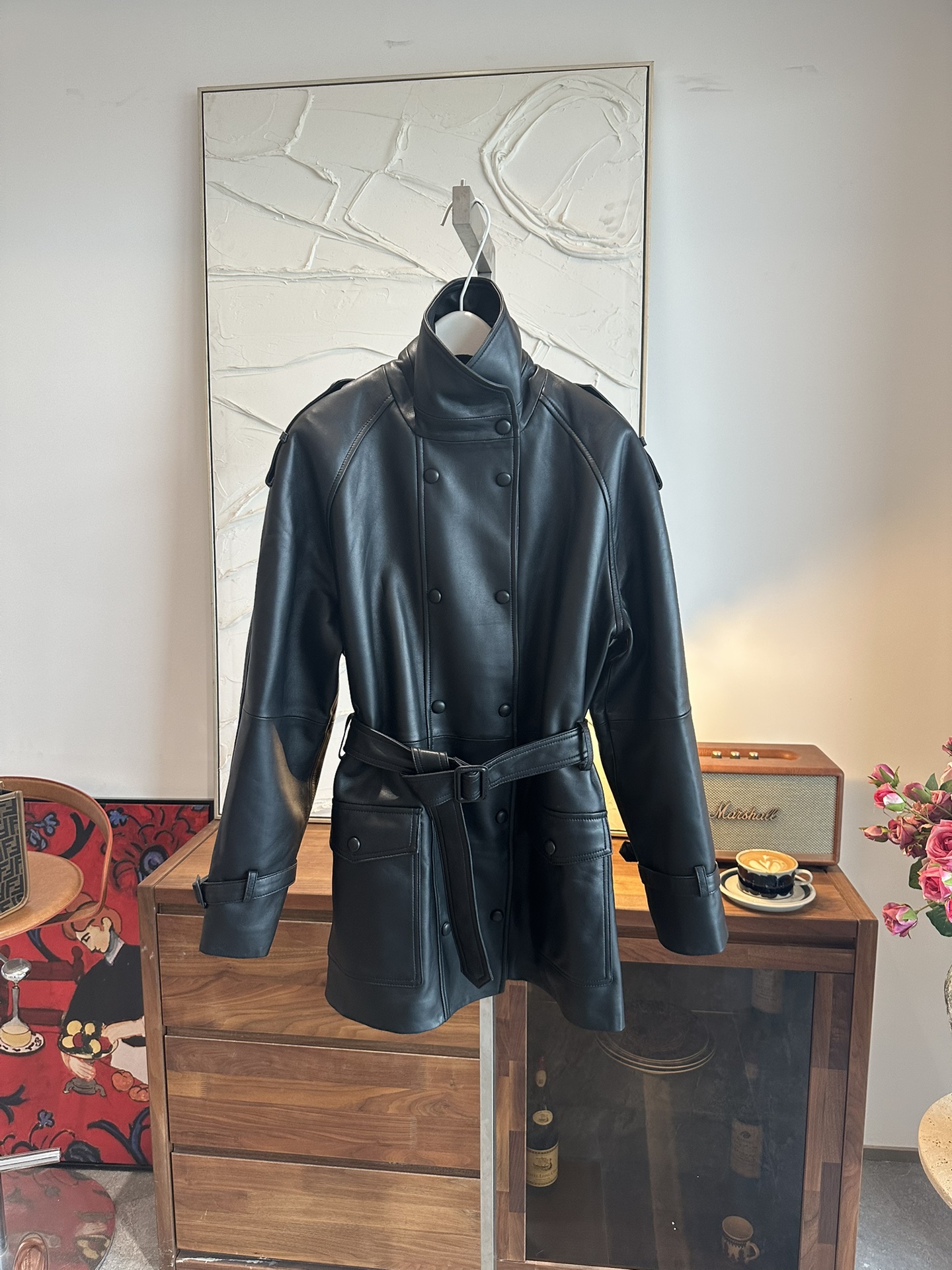 SAINT LAURENT Женская кожаная куртка SAINT LAURENT Женская кожаная куртка