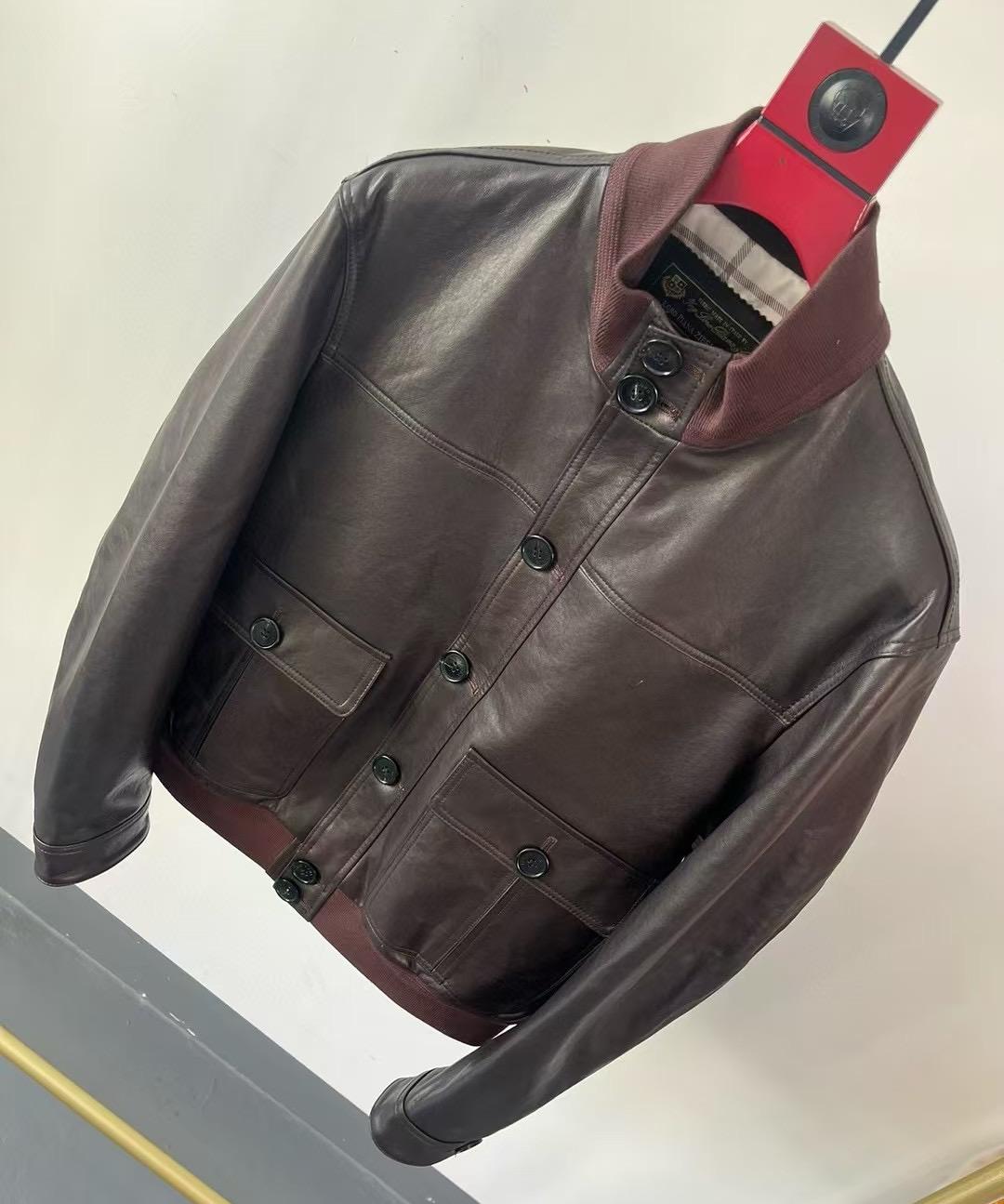 LORO PIANA Мужская кожаная куртка LORO PIANA Мужская кожаная куртка