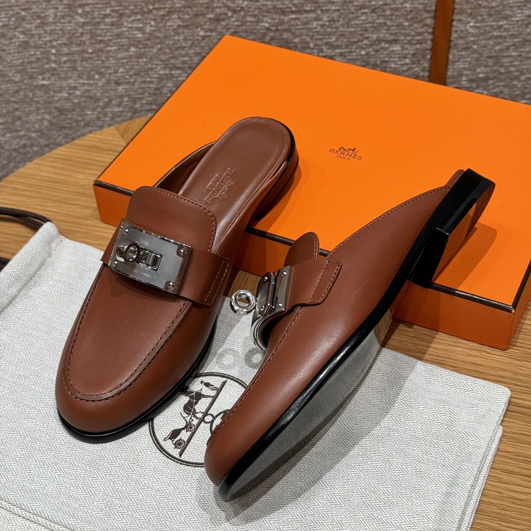 HERMES Женские мюли Lota телячья кожа