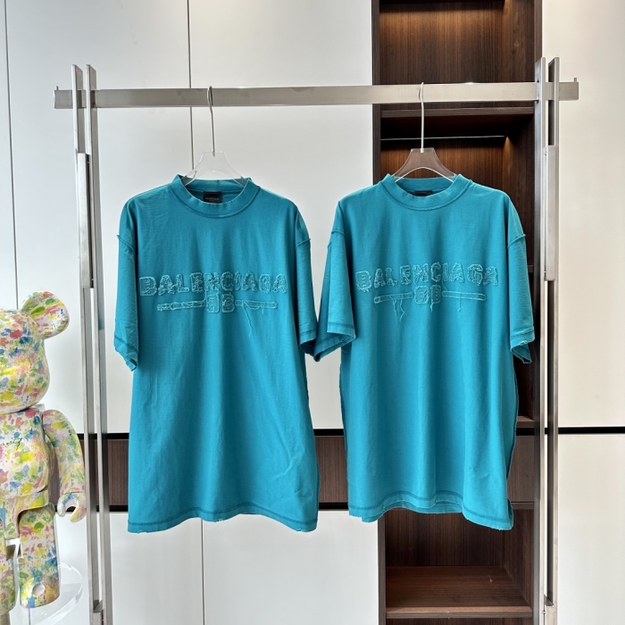 BALENCIAGA Мужская футболка с вышивкой