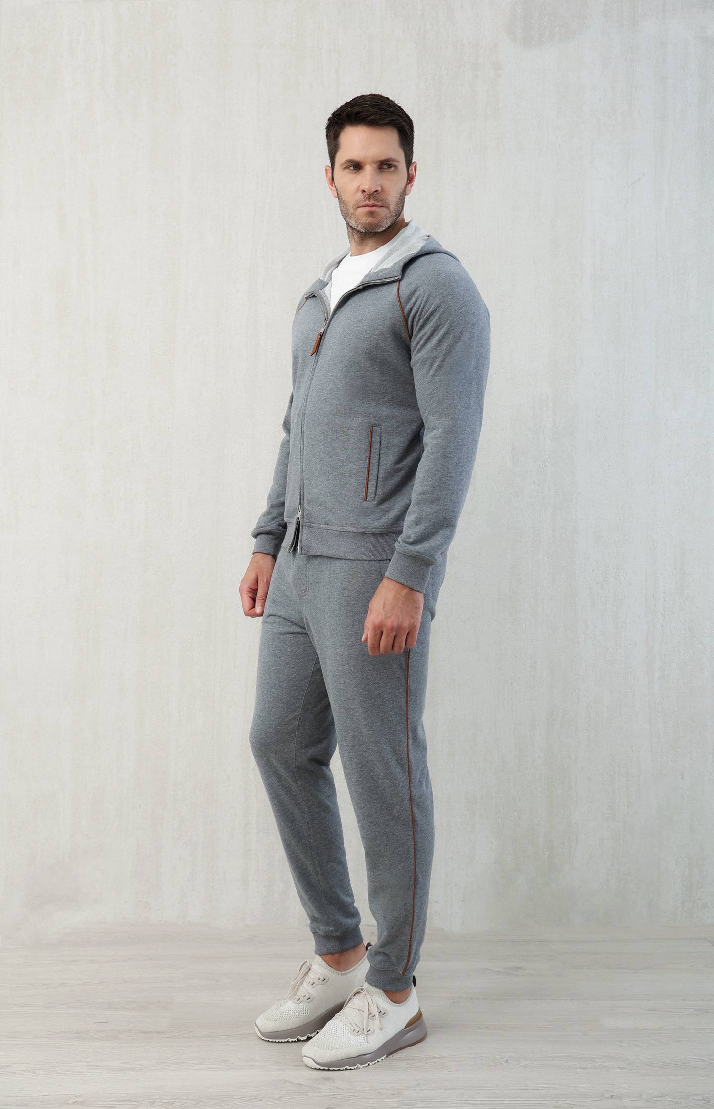 BRUNELLO CUCINELLI Мужской костюм с капюшоном 