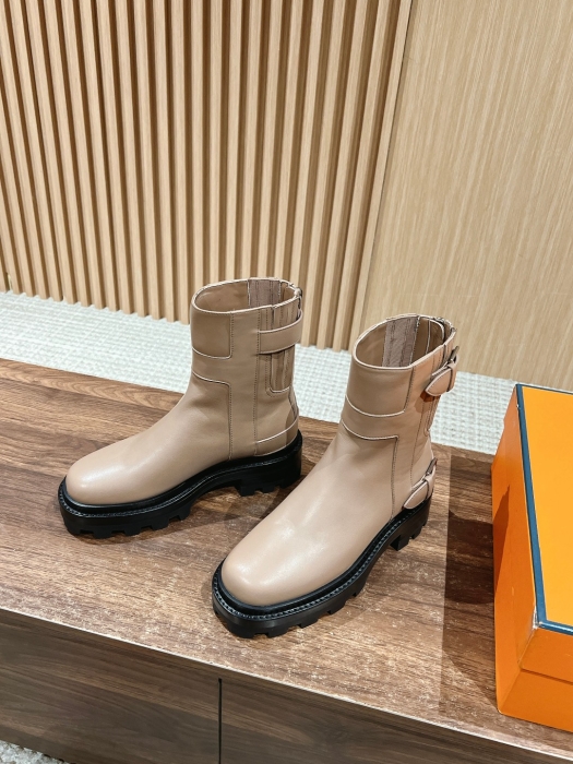 HERMES Женские полусапожки из телячьей кожи