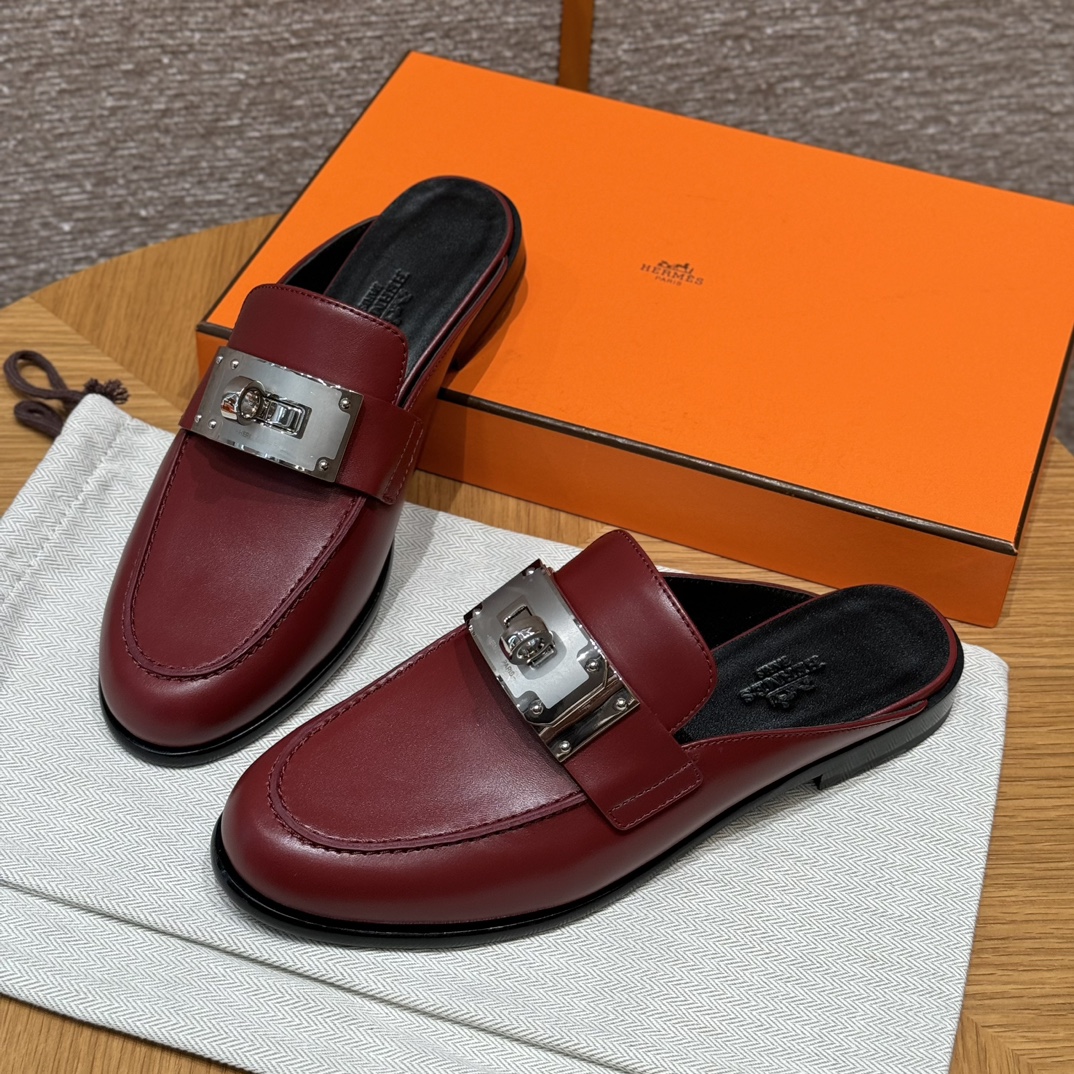 HERMES Женские мюли Lota телячья кожа