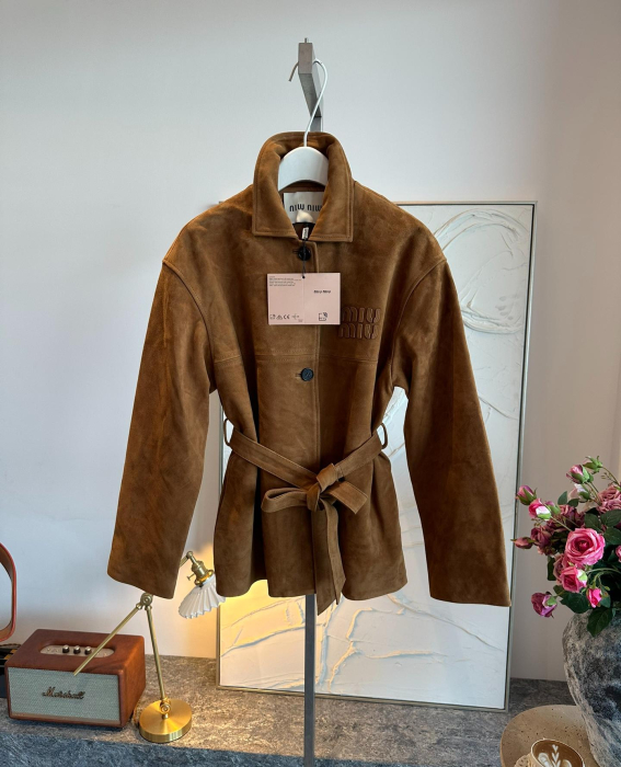 MIU MIU Женская куртка из замши