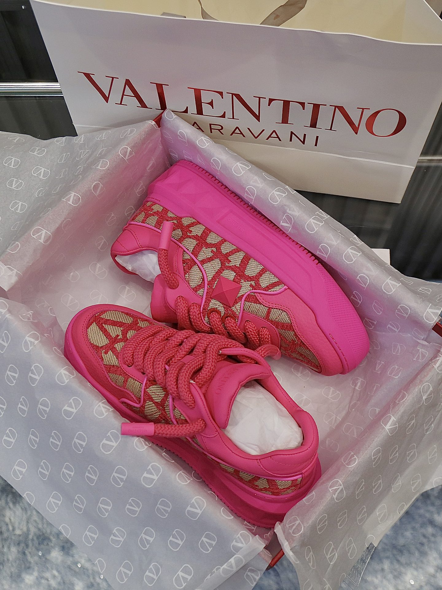 VALENTINO Кроссовки One Stud XL комбинированные