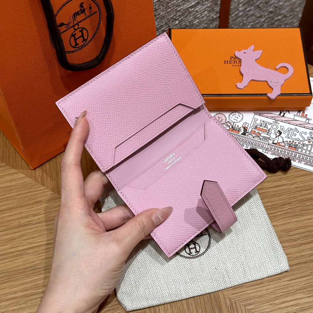 HERMES Кошелёк Bearn 10 см x9/Mauve Epsom HERMES Кошелёк Bearn 10 см x9/Mauve Epsom