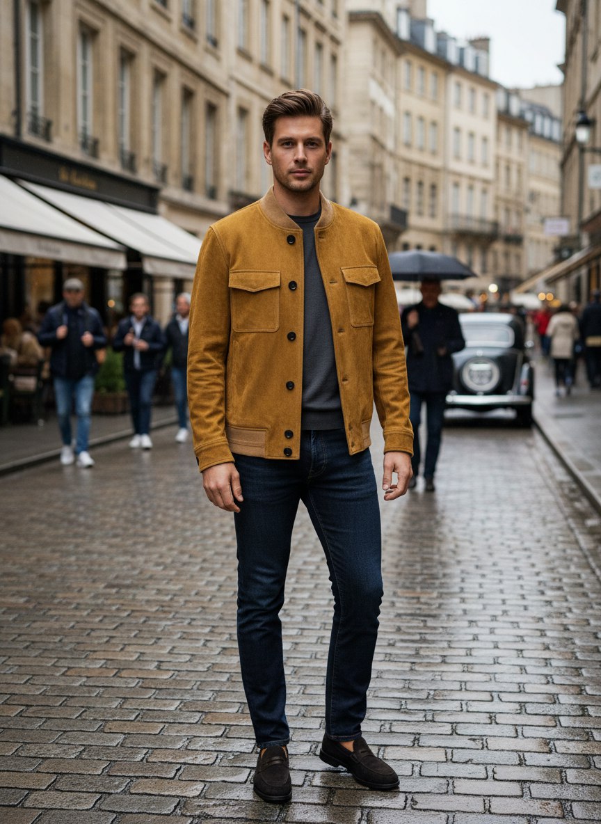 LORO PIANA Мужская кожаная куртка LORO PIANA Мужская кожаная куртка