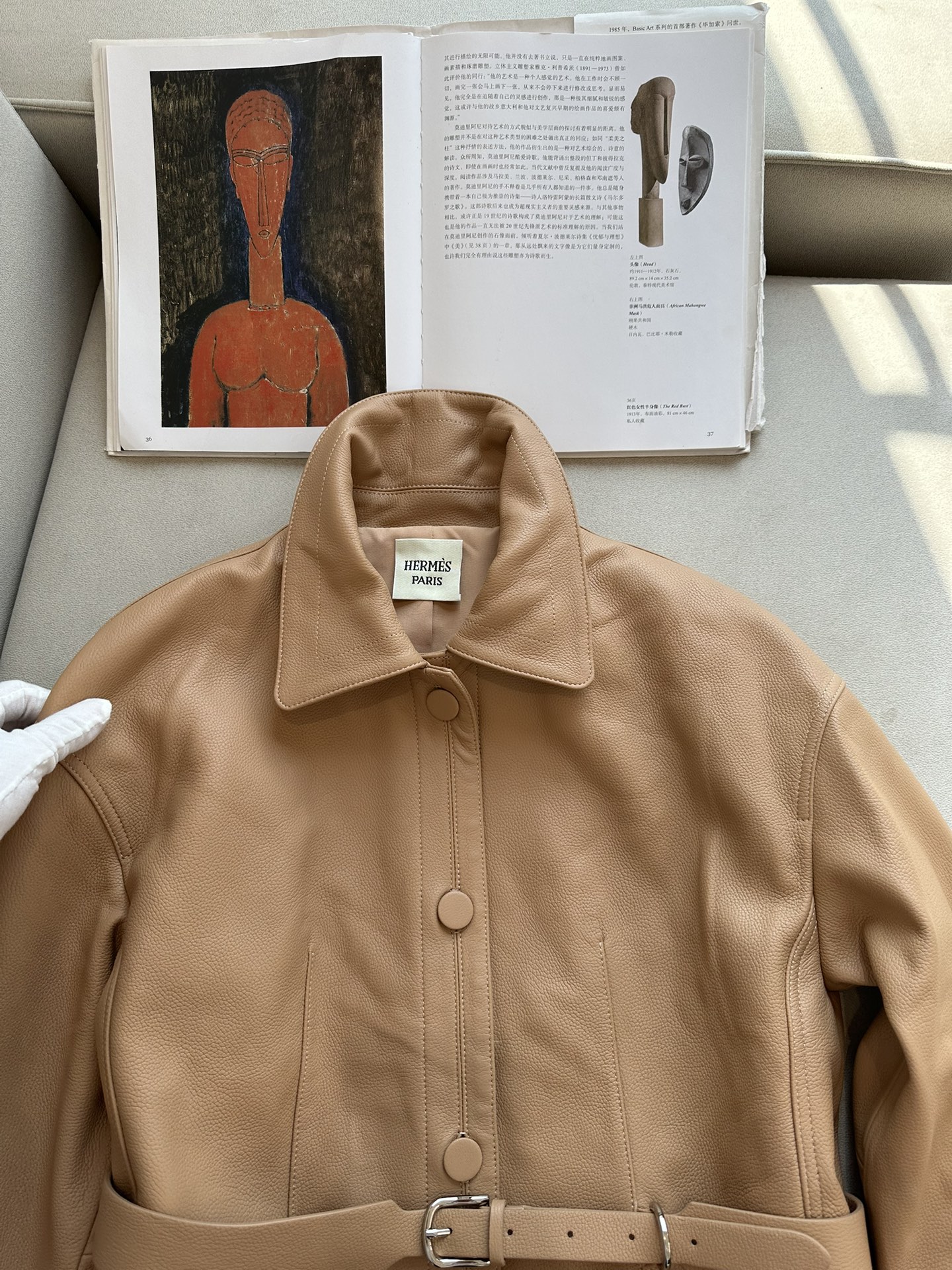 HERMES Женская кожаная куртка HERMES Женская кожаная куртка