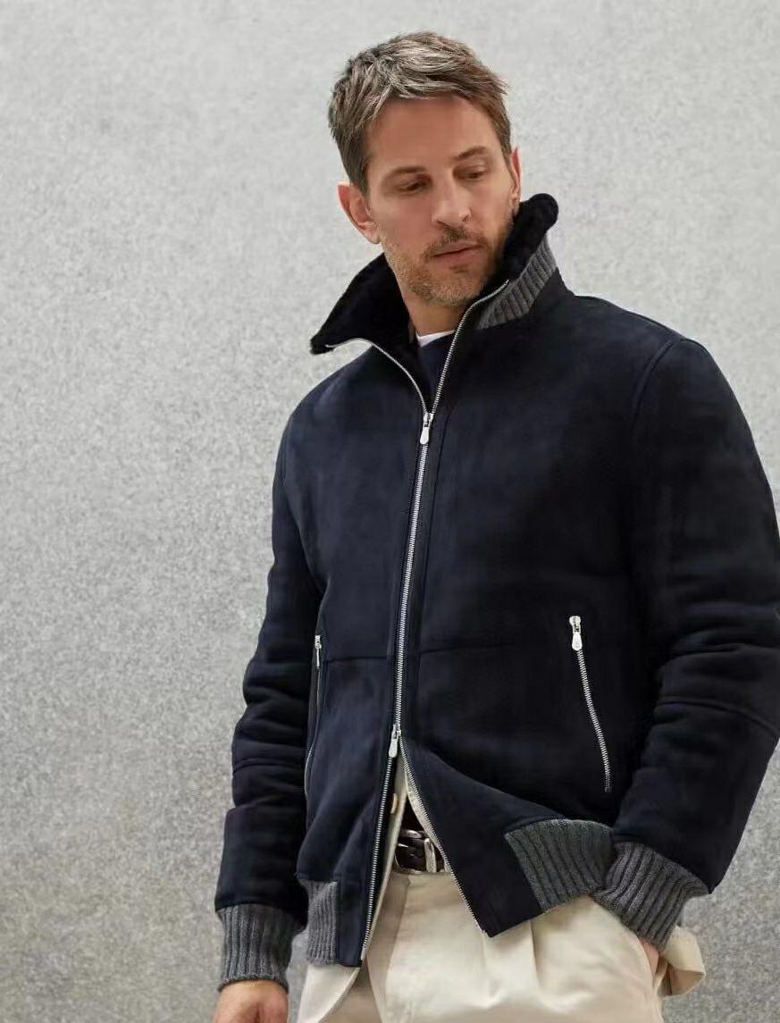 BRUNELLO CUCINELLI Мужская дублёнка из овчины BRUNELLO CUCINELLI Мужская дублёнка из овчины