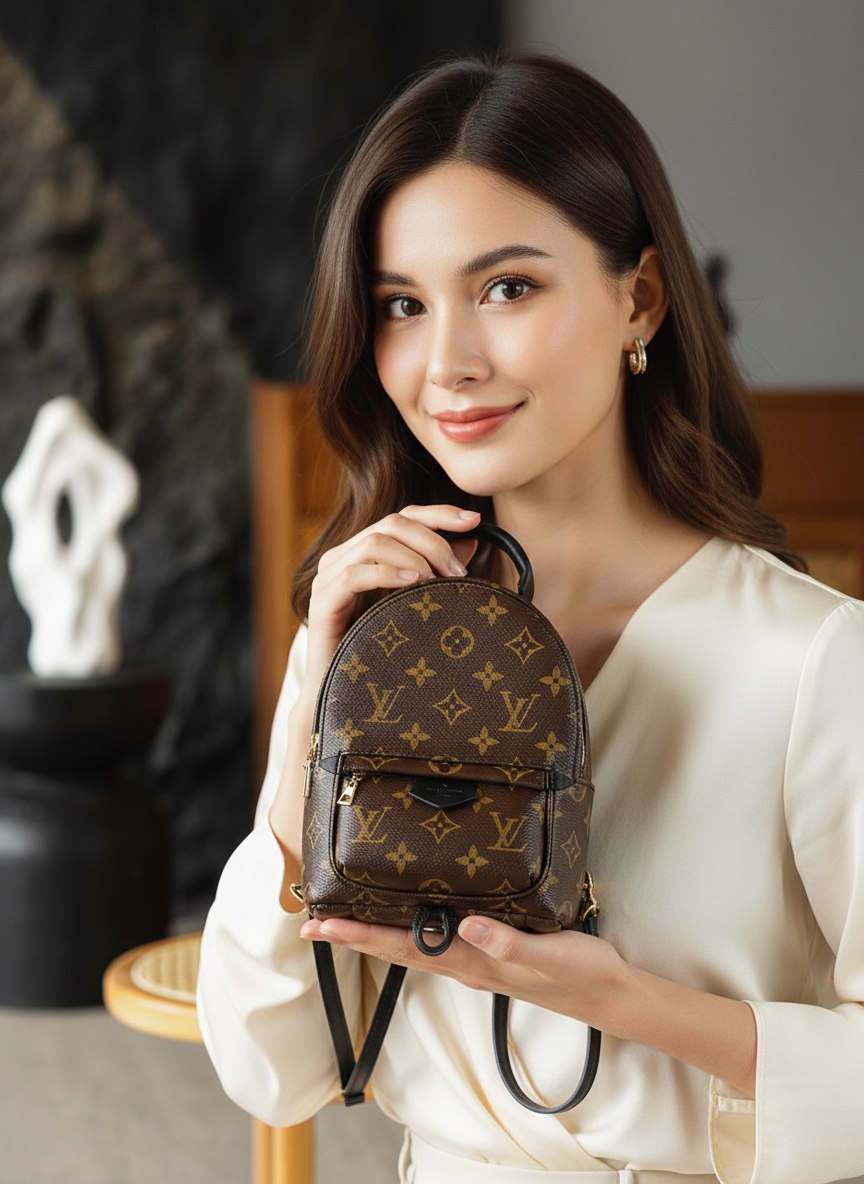 LOUIS VUITTON Женская Сумка рюкзак Palm Springs Mini M44873 LOUIS VUITTON Женская Сумка рюкзак Palm Springs Mini M44873