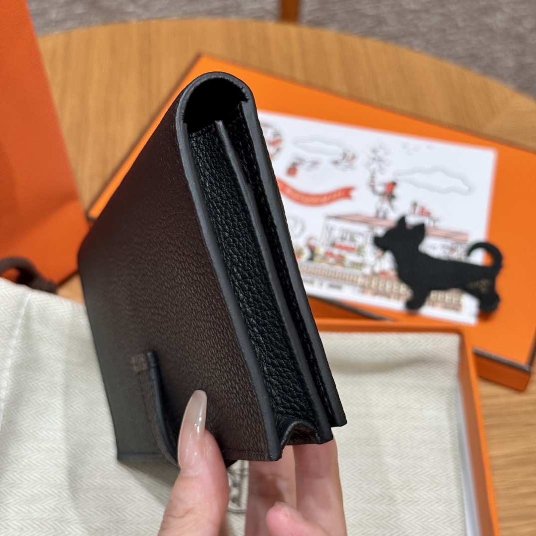 HERMES Кошелёк Bearn 17.5 см 89/Noir Togo HERMES Кошелёк Bearn 17.5 см 89/Noir Togo