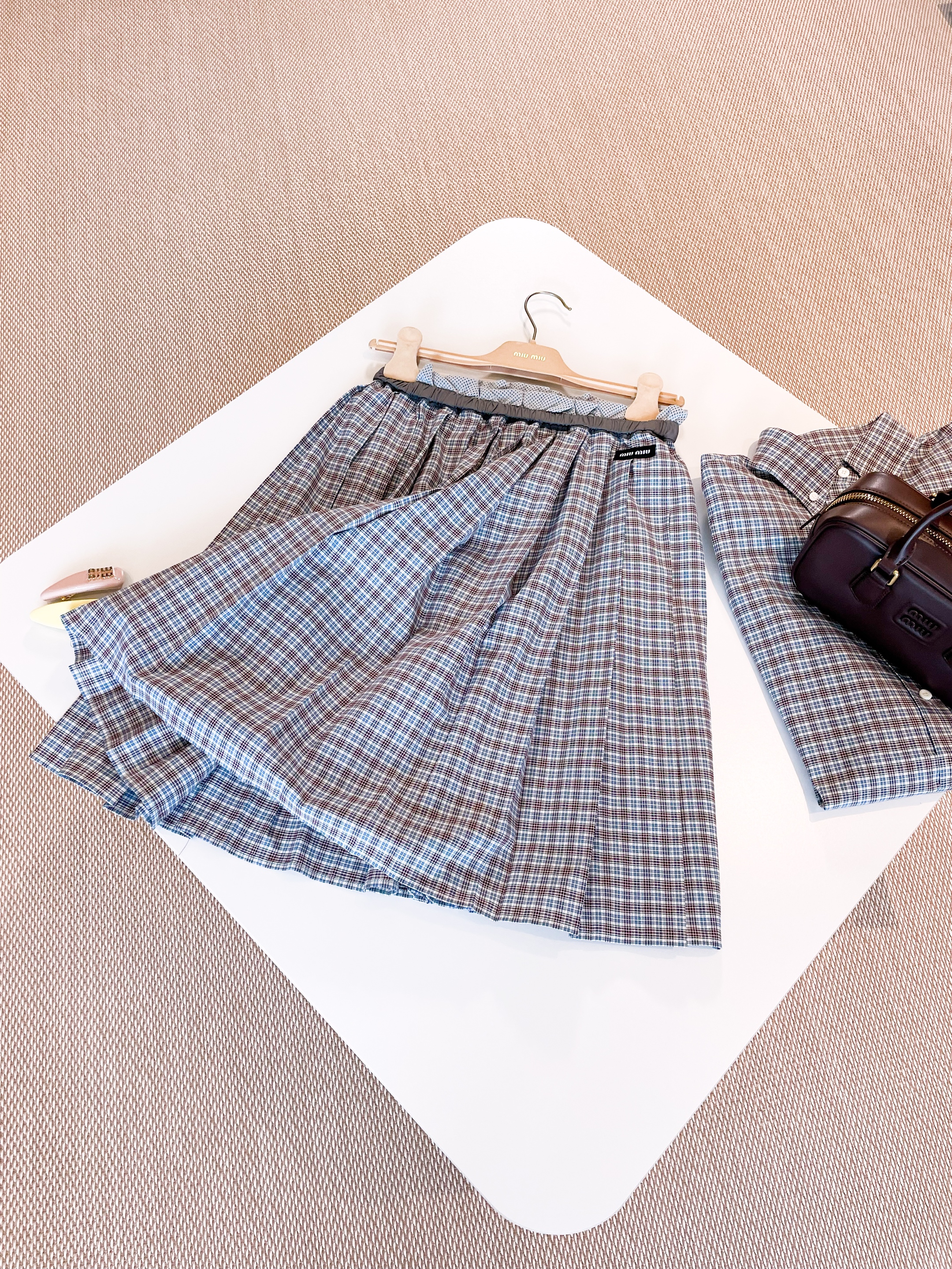 MIU MIU Женская юбка хлопок MIU MIU Женская юбка хлопок