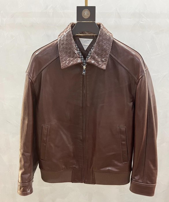 BOTTEGA VENETA Мужская кожаная куртка