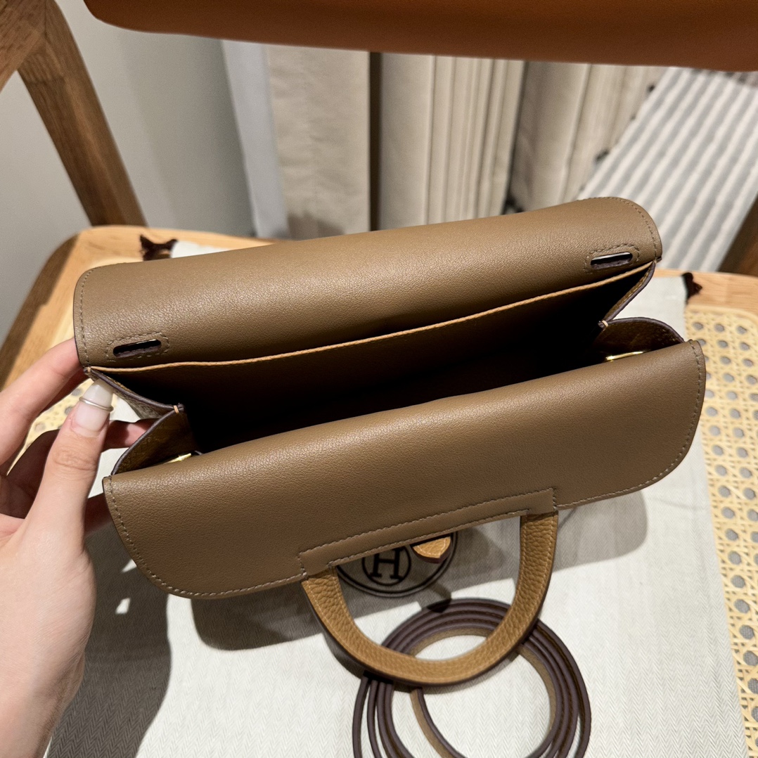 HERMES Женская сумка Halzan 25 см 4B Clemence HERMES Женская сумка Halzan 25 см 4B Clemence