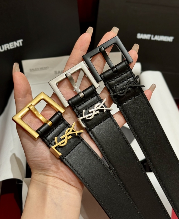 SAINT LAURENT Ремень из коровьей кожи