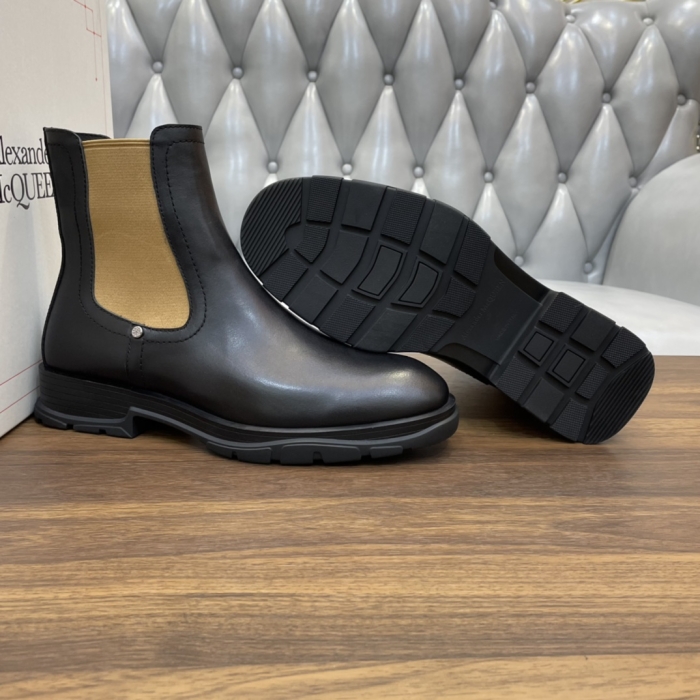 ALEXANDER MCQUEEN Мужские кожаные ботинки