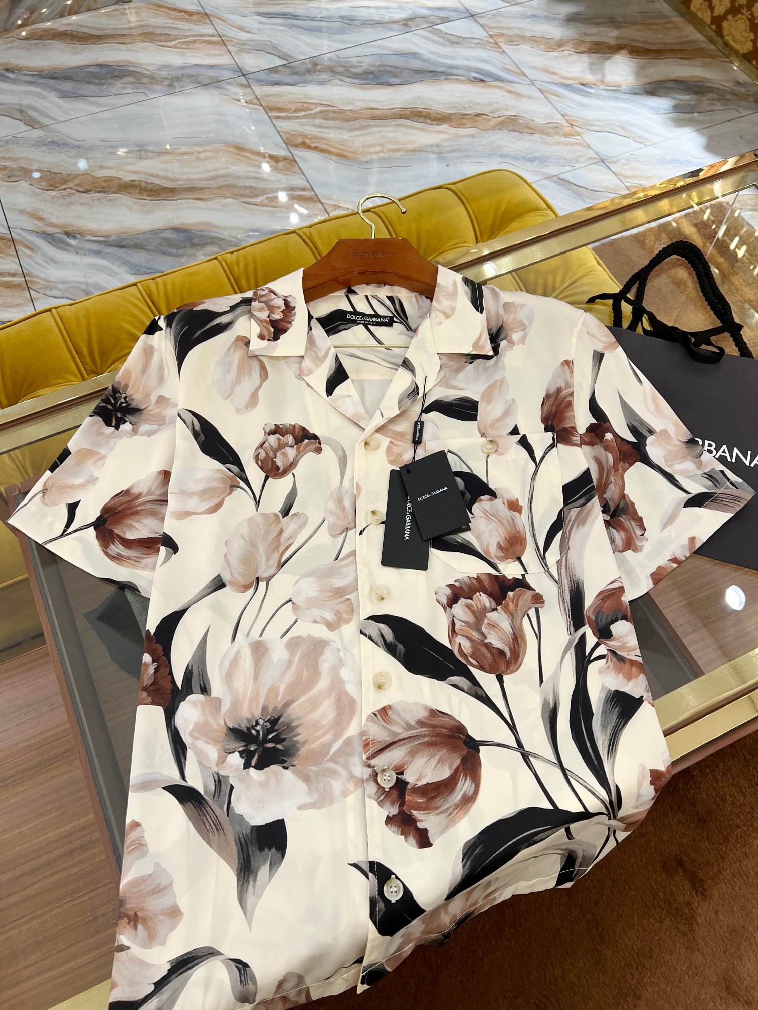 DOLCE & GABBANA Мужская рубашка шёлк DOLCE & GABBANA Мужская рубашка шёлк