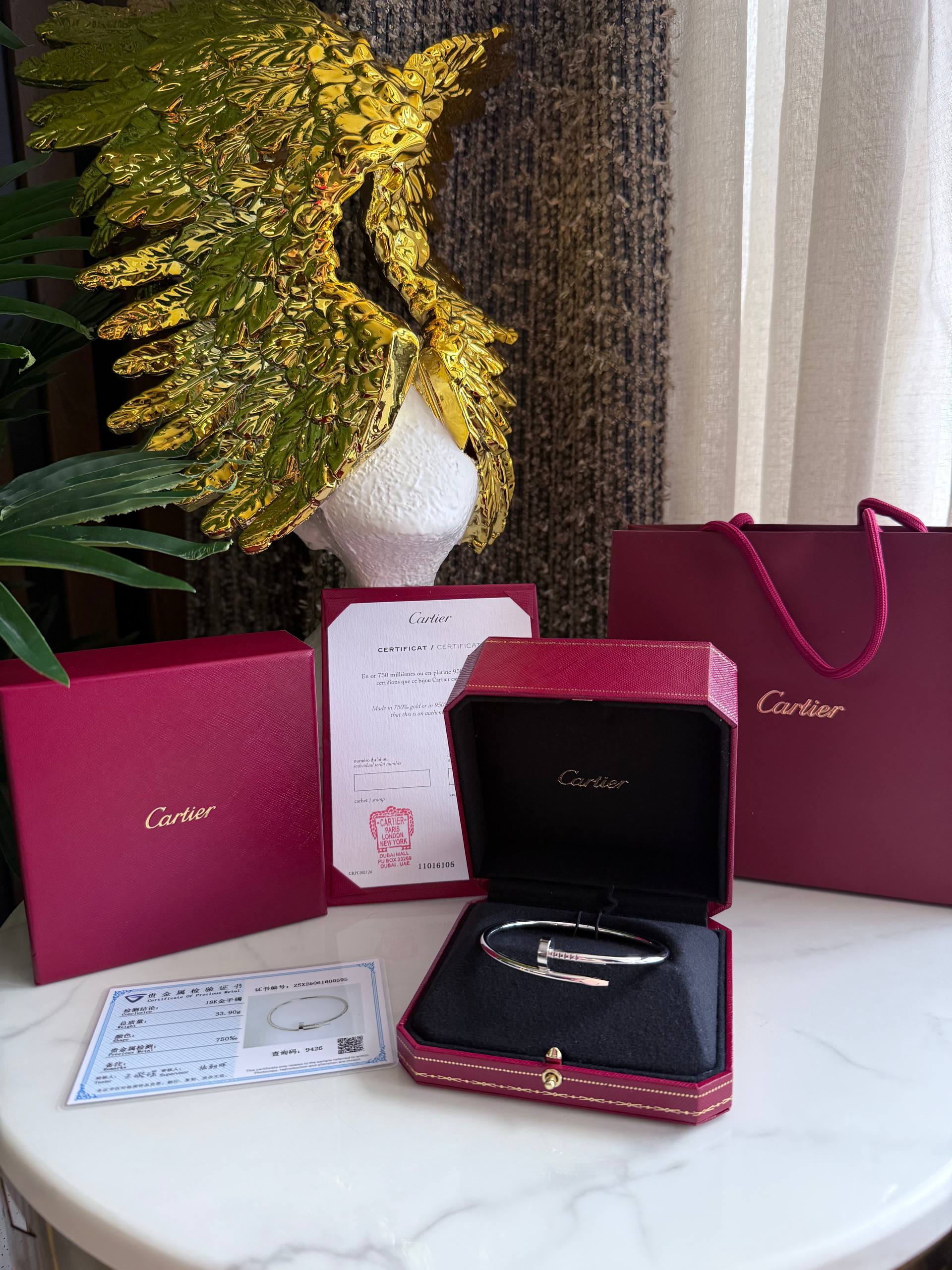 CARTIER Браслет Juste un Clou белое золото CARTIER Браслет Juste un Clou белое золото