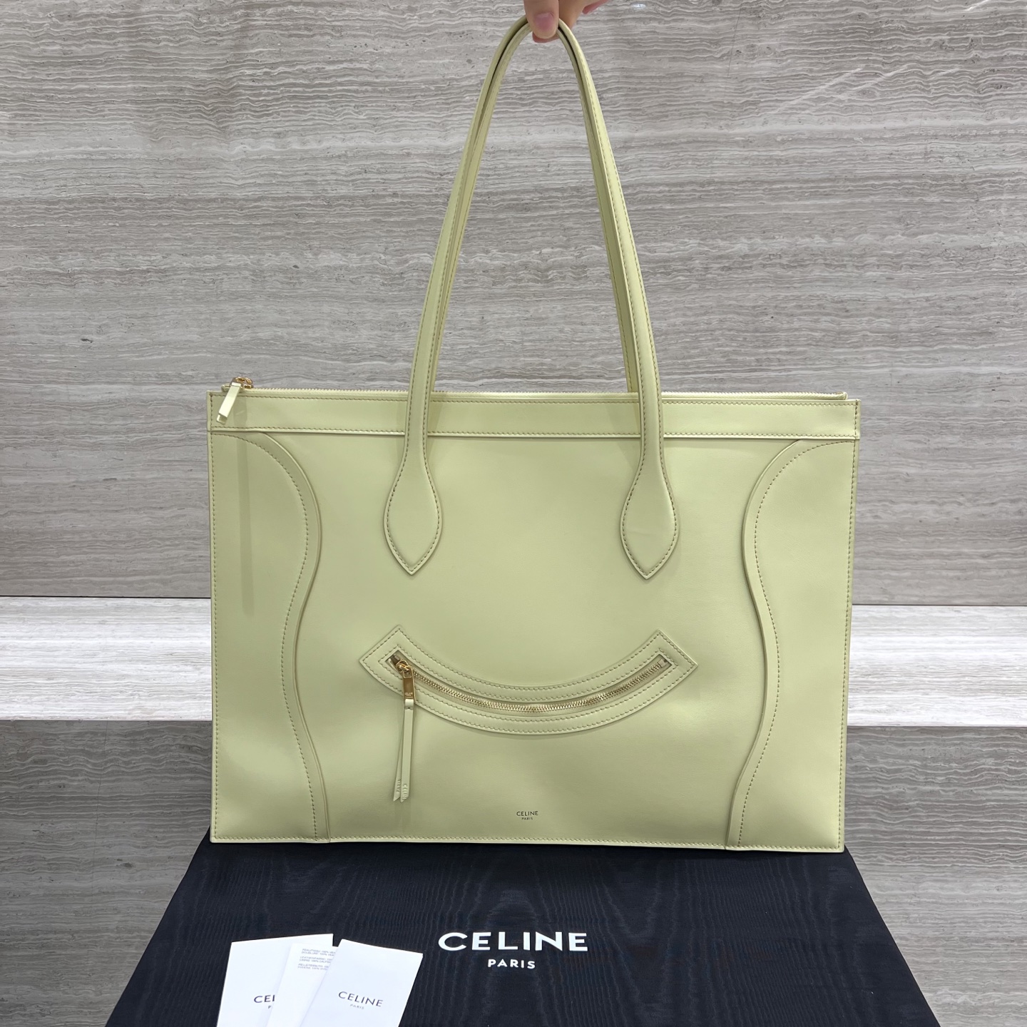 CELINE Женская сумка Luggage из гладкой кожи