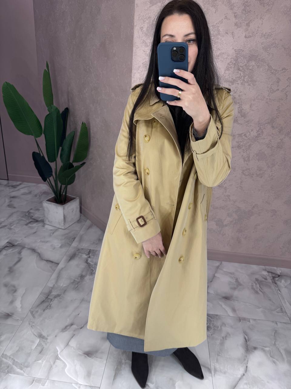 BURBERRY Женское двубортное пальто тренч BURBERRY Женское двубортное пальто тренч