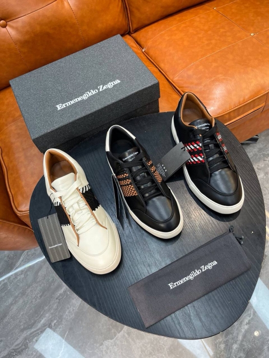 ERMENEGILDO ZEGNA Мужские кроссовки из телячьей кожи