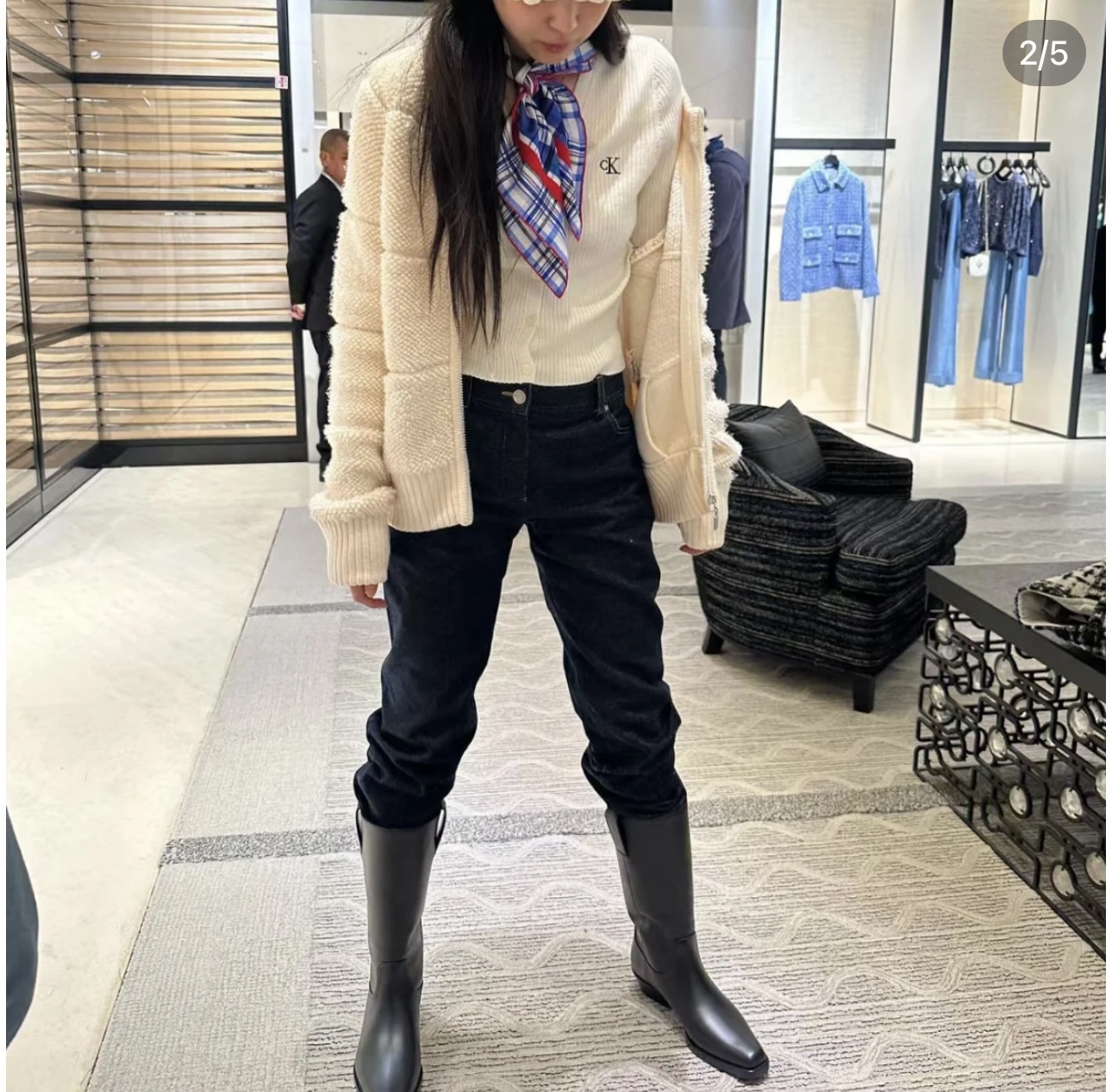 CHANEL Женские высокие сапоги 23S CHANEL Женские высокие сапоги 23S