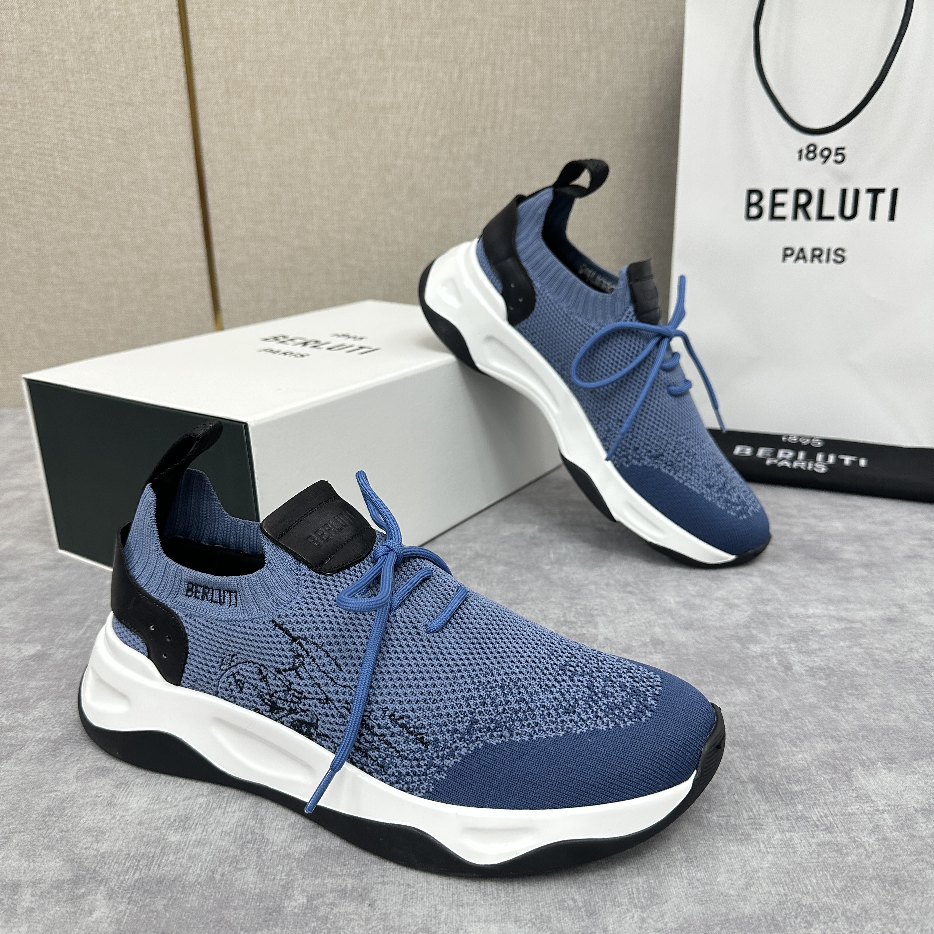 BERLUTI Мужские кроссовки Shadow