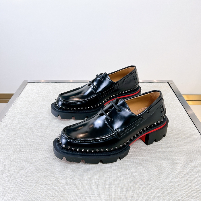 Christian Louboutin Мужские лоферы коровья кожа