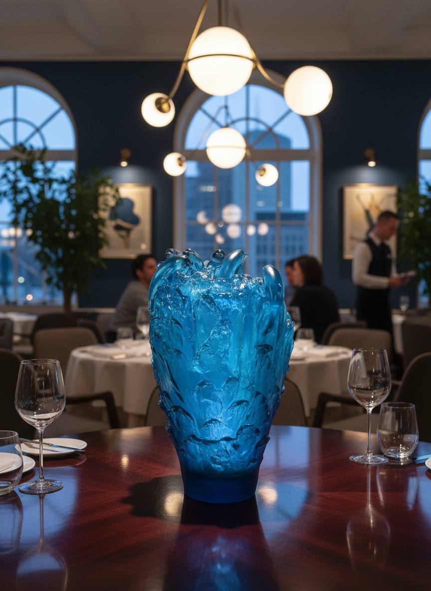 DAUM Ваза из хрусталя Dolphins DAUM Ваза из хрусталя Dolphins