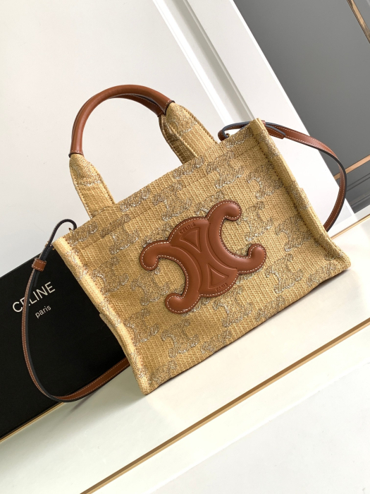  CELINE Женская сумка CABAS THAIS с вышивкой