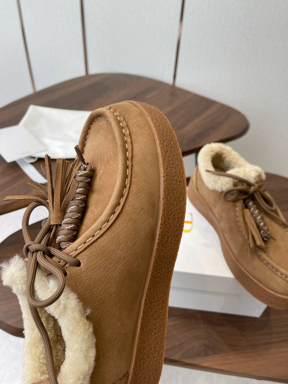 THE ROW Женские лоферы из овчины THE ROW Женские лоферы из овчины