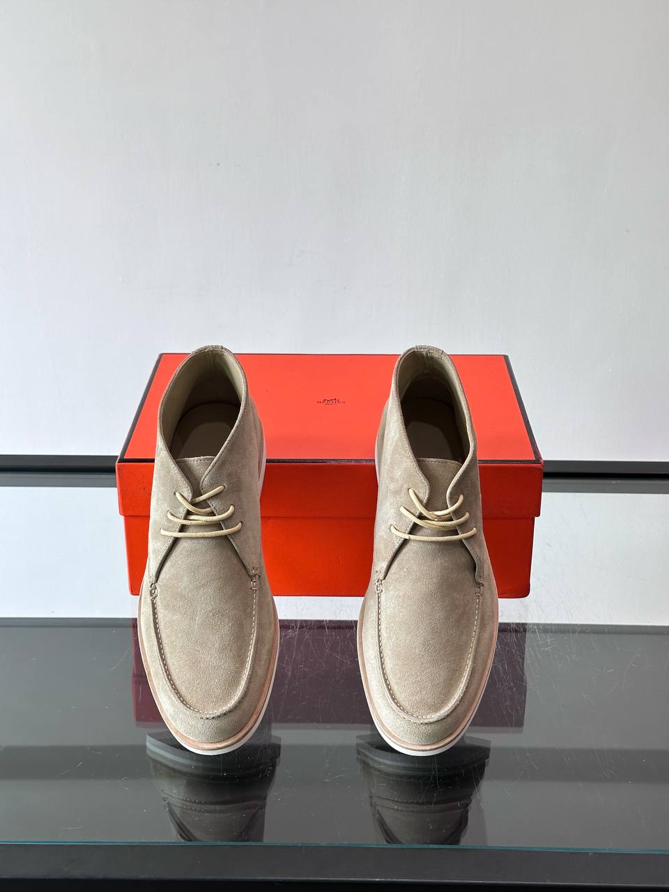 HERMES Мужские замшевые ботинки HERMES Мужские замшевые ботинки