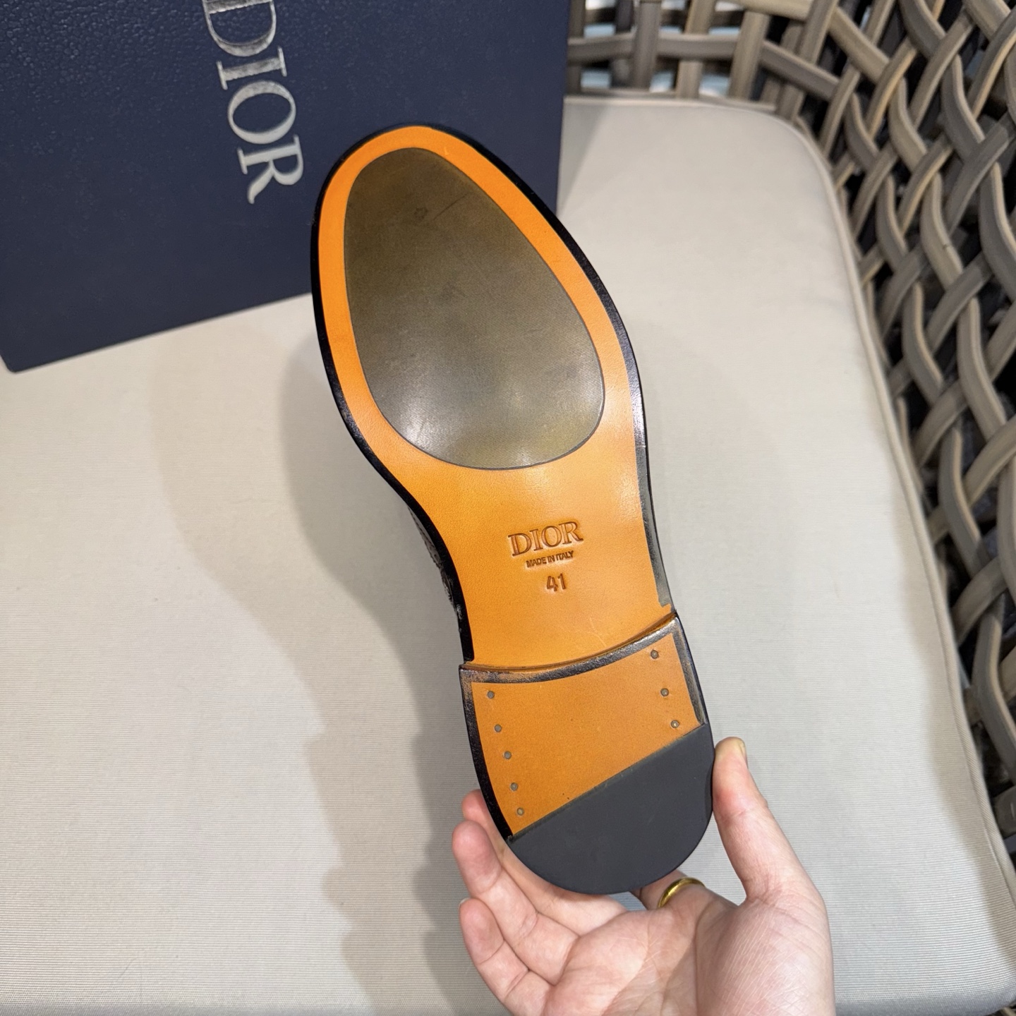 CHRISTIAN DIOR Мужские ботинки из телячьей кожи