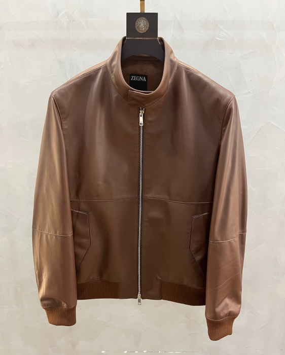 ZEGNA Мужская кожаная куртка 
