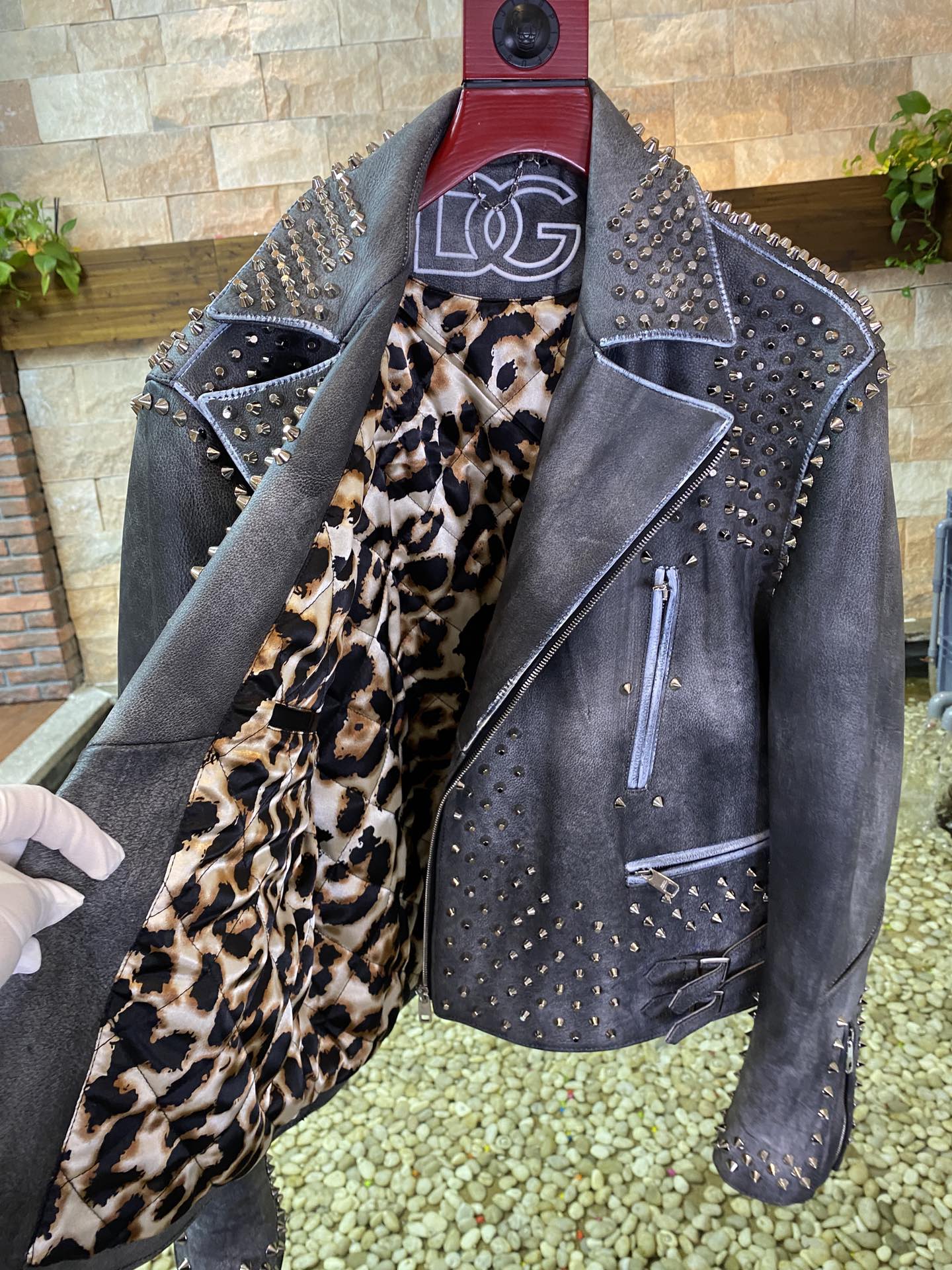 DOLCE & GABBANA Мужская кожаная куртка DOLCE & GABBANA Мужская кожаная куртка