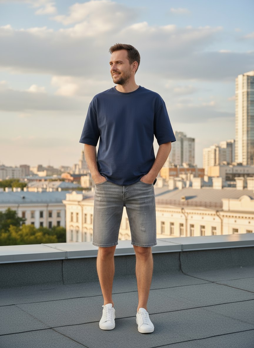 DSQUARED Мужские джинсовые шорты DSQUARED Мужские джинсовые шорты