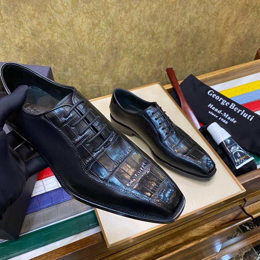 BERLUTI Мужские туфли из крокодила BERLUTI Мужские туфли из крокодила