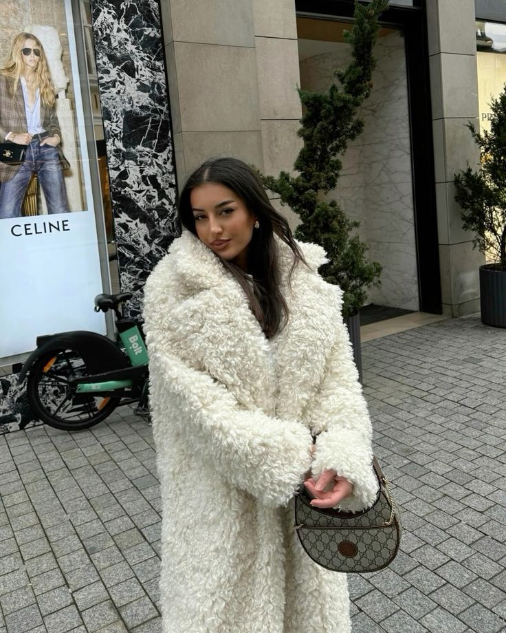 HERMES Женская шуба из овчины HERMES Женская шуба из овчины