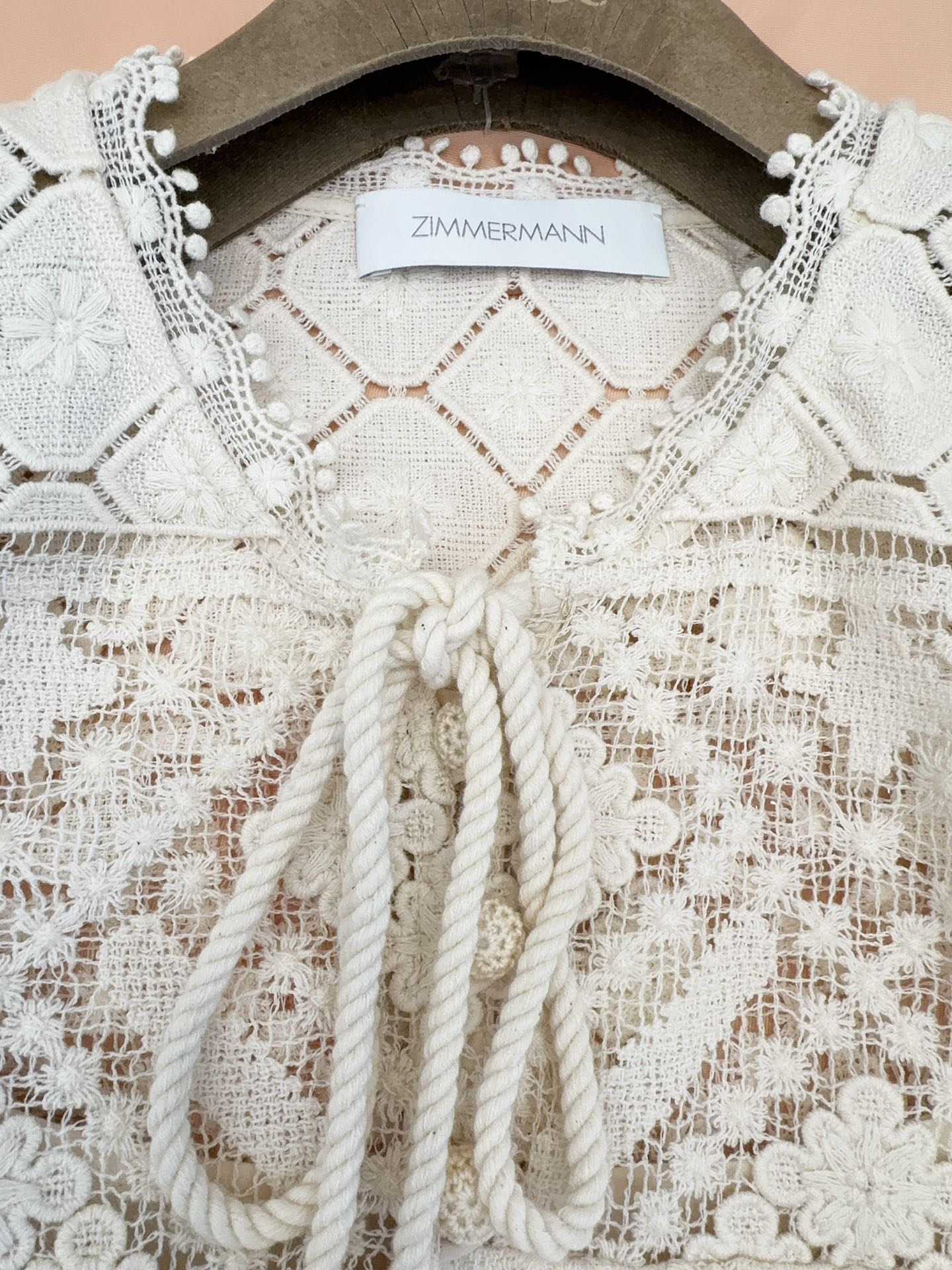 ZIMMERMANN Женская кружевная блузка ZIMMERMANN Женская кружевная блузка