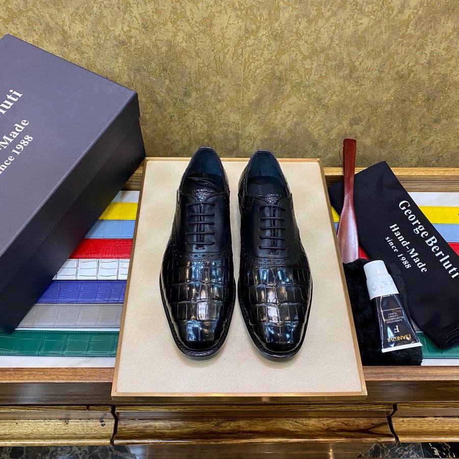 BERLUTI Мужские туфли из кожи крокодила BERLUTI Мужские туфли из кожи крокодила