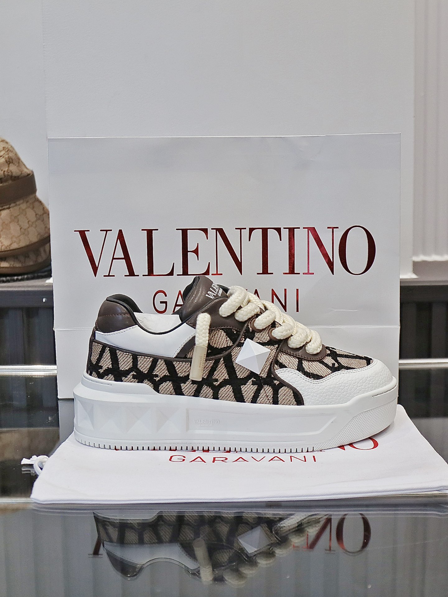 VALENTINO Кроссовки One Stud XL комбинированные