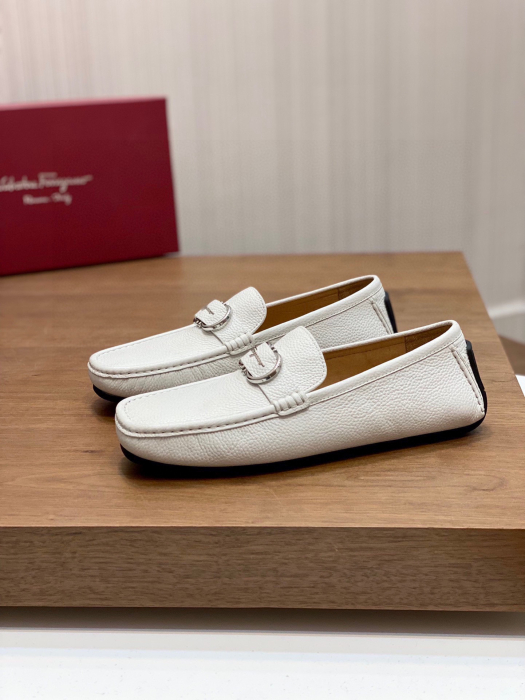 SALVATORE FERRAGAMO Мужские мокасины из яловой кожи