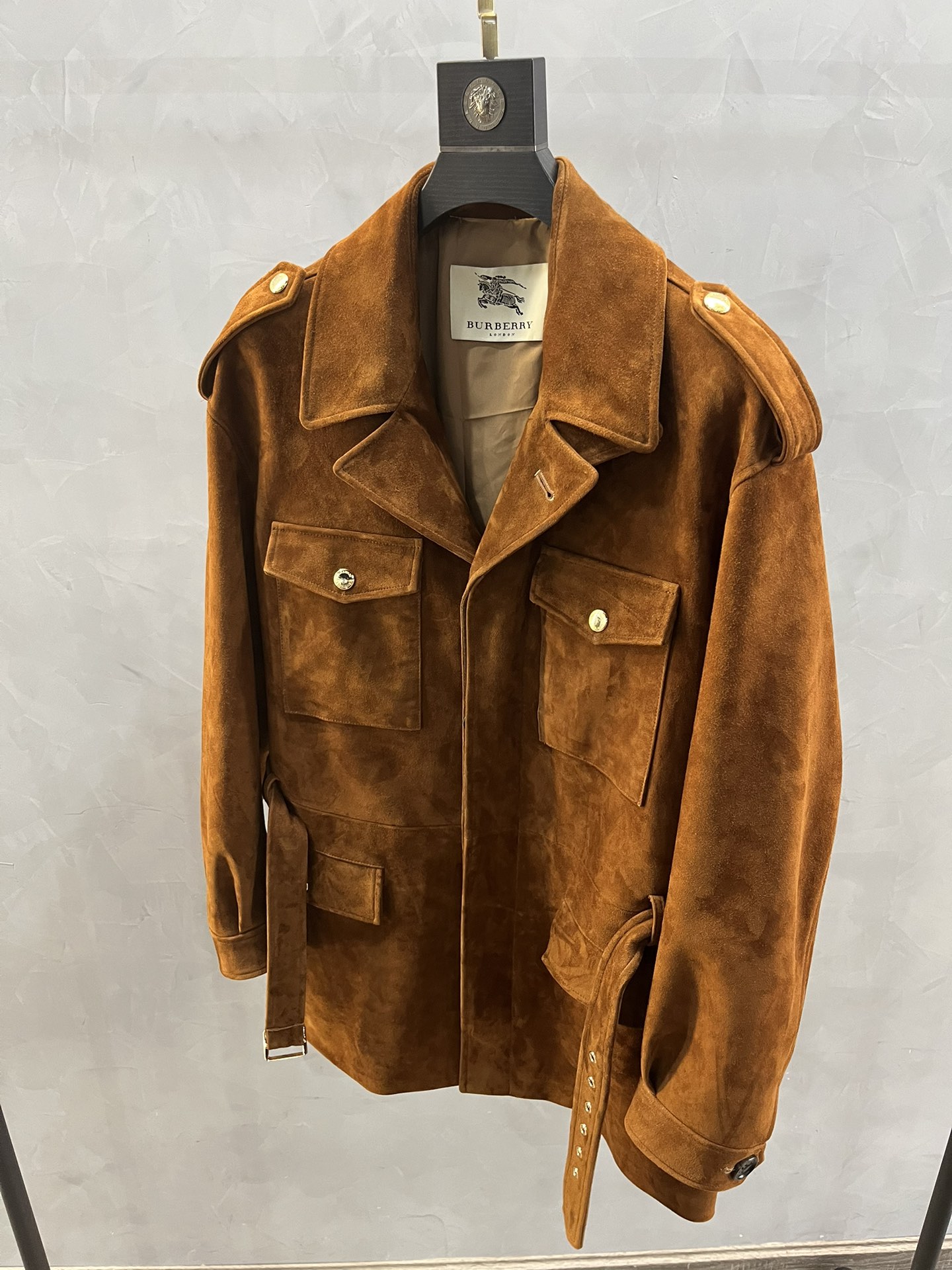 BURBERRY Мужская куртка из замши BURBERRY Мужская куртка из замши