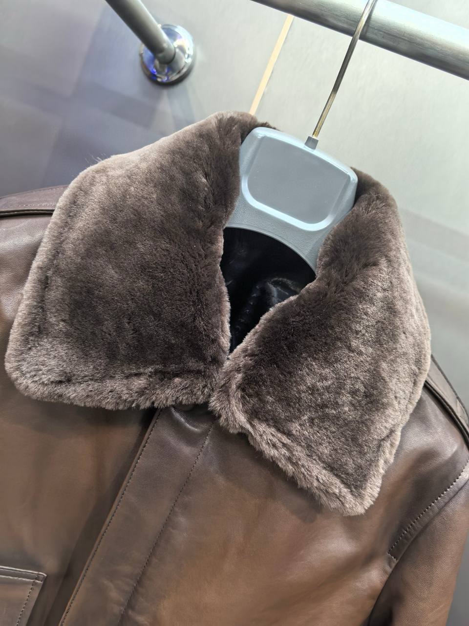 BERLUTI Мужская кожаная куртка из овчины BERLUTI Мужская кожаная куртка из овчины