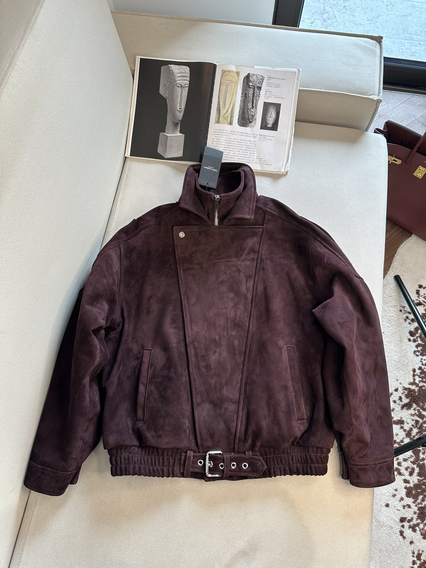 SAINT LAURENT Женская куртка из замши SAINT LAURENT Женская куртка из замши