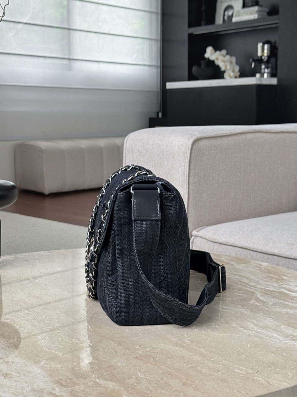 CHANEL Женская сумка 11.12 Small деним CHANEL Женская сумка 11.12 Small деним