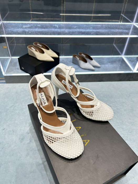 ALAIA Женские туфли с сеточкой на каблуке