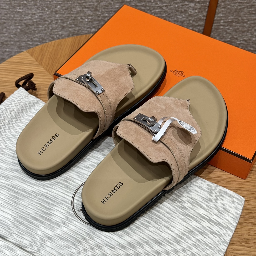 HERMES Женские сандалии Empire из замши HERMES Женские сандалии Empire из замши