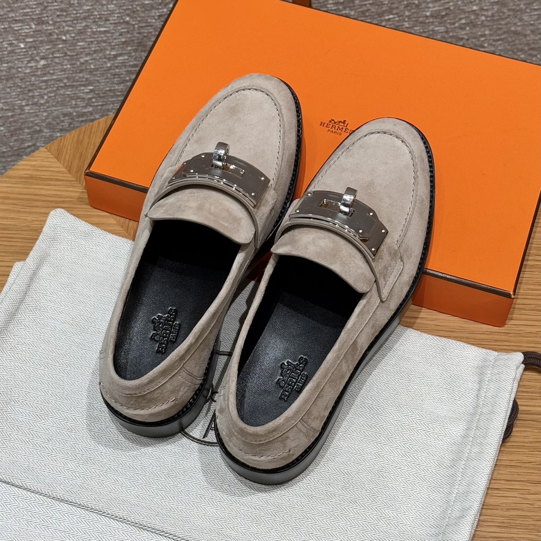 HERMES Женские лоферы Hot из замши HERMES Женские лоферы Hot из замши